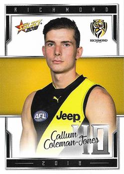2018 Select AFL Club Team Sets - Richmond Tigers #R37 Callum Coleman-Jones Front
